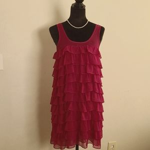 Fuchsia Ruffle Dress
